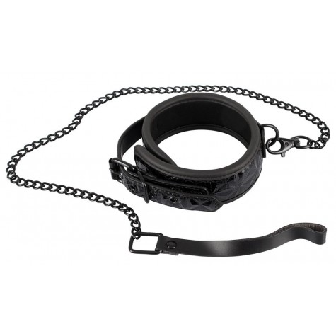 Ошейник и поводок с геометрическим узором Collar with Leash